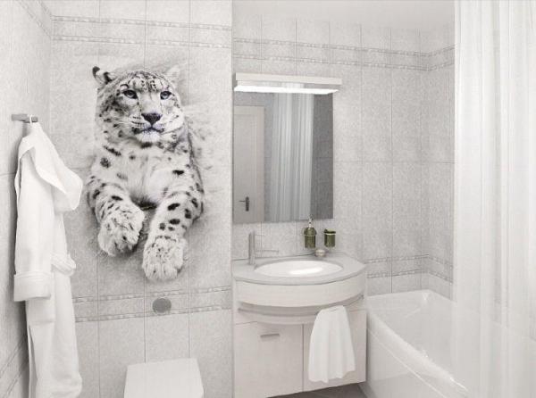 ПВХ панель "Белые кружева" Барс (4 панели панно,             1 фоновая панель)